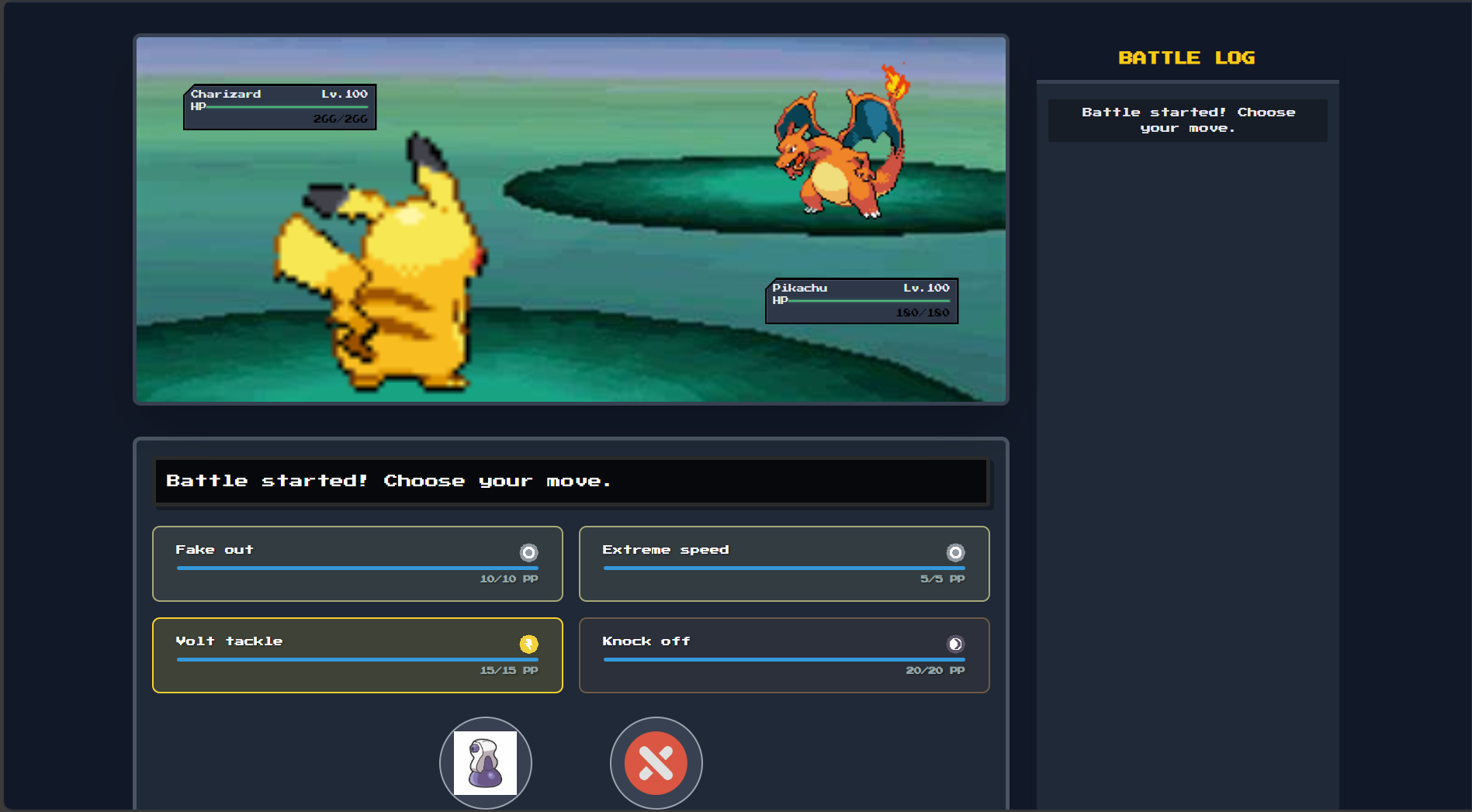 Pokemon Battle Simulator Preview