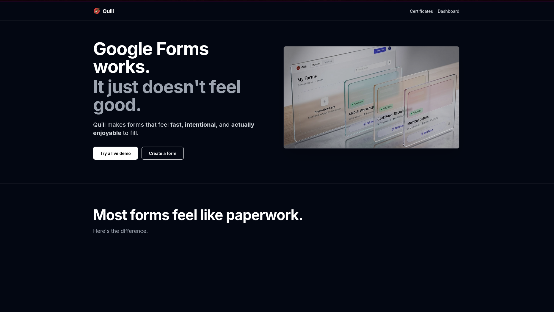 Quill Forms Builder